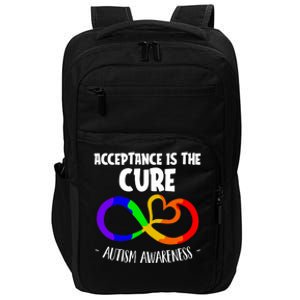 Acceptance Is The Cure Autism Awareness Unique Gift Impact Tech Backpack