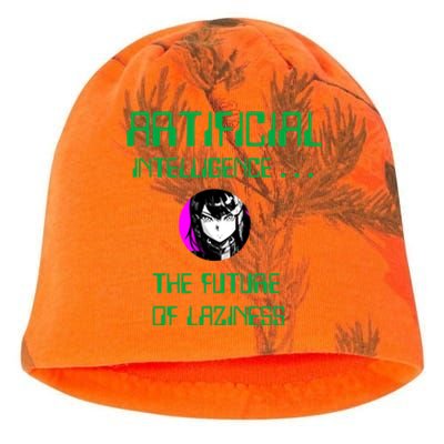 Artificial Intelligence The Future Of Laziness Kati - Camo Knit Beanie