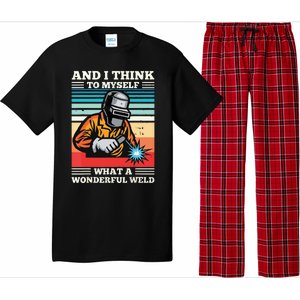 And I Think To Myself What A Wonderful Weld Welding Welder Pajama Set