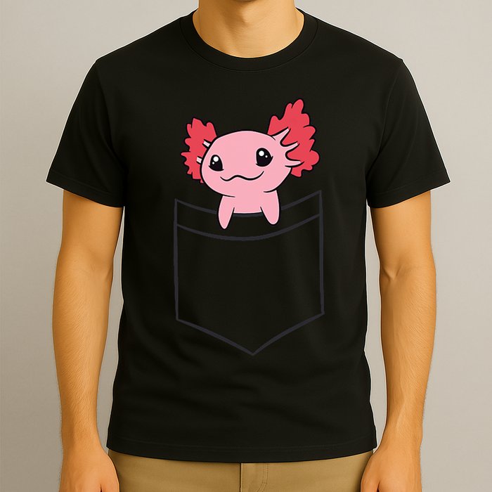 Axolotl In The Pocket Cute Baby Axolotl T-Shirt