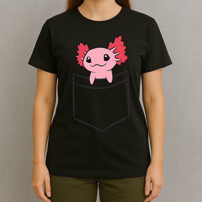 Axolotl In The Pocket Cute Baby Axolotl T-Shirt