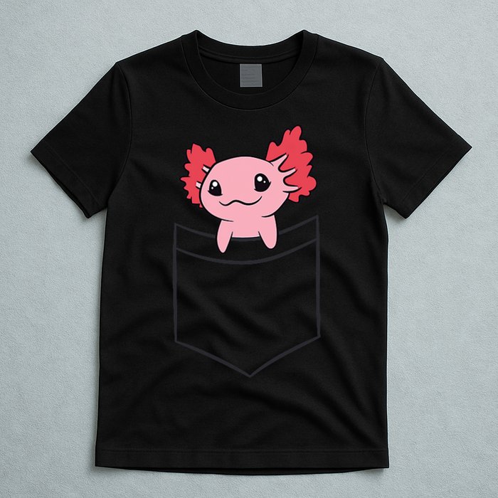 Axolotl In The Pocket Cute Baby Axolotl T-Shirt