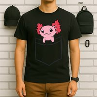 Axolotl In The Pocket Cute Baby Axolotl T-Shirt