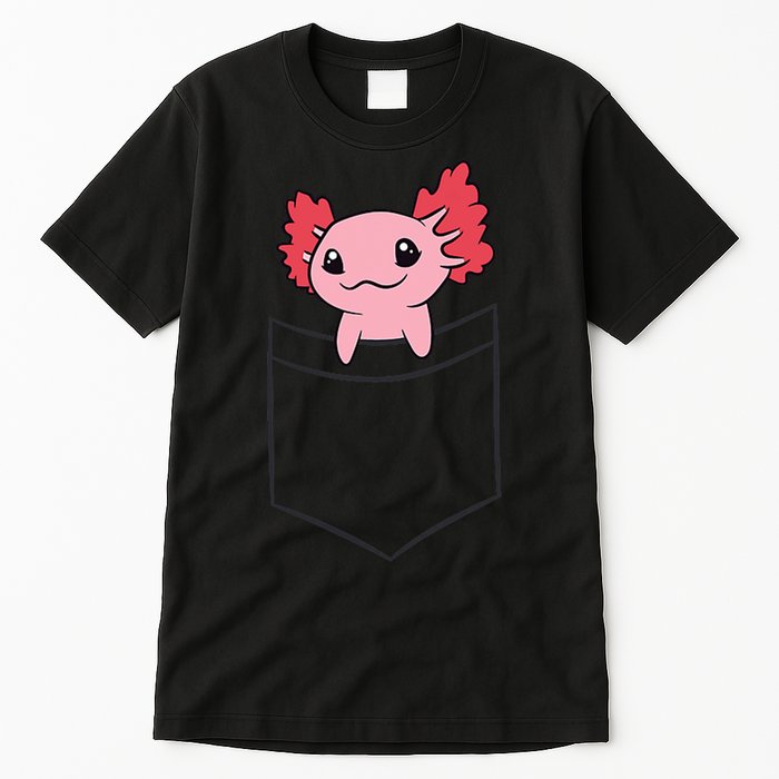 Axolotl In The Pocket Cute Baby Axolotl Tall T-Shirt
