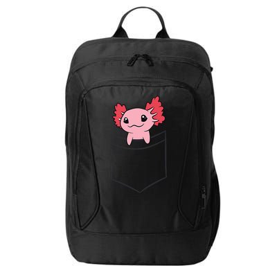 Axolotl In The Pocket Cute Baby Axolotl City Backpack
