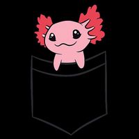 Axolotl In The Pocket Cute Baby Axolotl Backpack