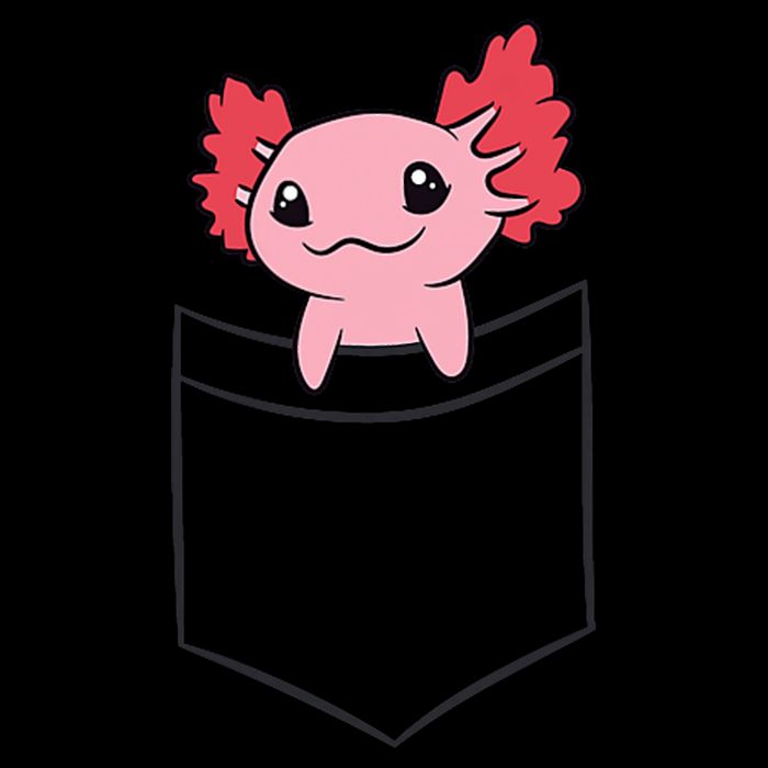Axolotl In The Pocket Cute Baby Axolotl Bucket Hat
