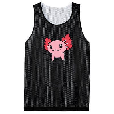 Axolotl In The Pocket Cute Baby Axolotl Mesh Reversible Basketball Jersey Tank