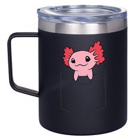 Axolotl In The Pocket Cute Baby Axolotl 12oz Stainless Steel Coffee Mug