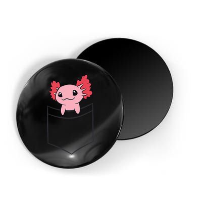 Axolotl In The Pocket Cute Baby Axolotl Magnet