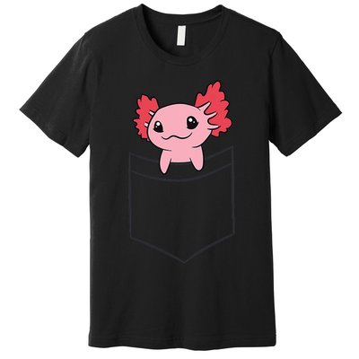 Axolotl In The Pocket Cute Baby Axolotl Premium T-Shirt