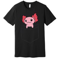 Axolotl In The Pocket Cute Baby Axolotl Premium T-Shirt