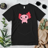 Axolotl In The Pocket Cute Baby Axolotl Premium T-Shirt