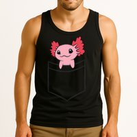 Axolotl In The Pocket Cute Baby Axolotl Tank Top