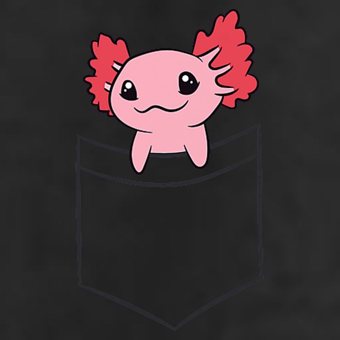 Axolotl In The Pocket Cute Baby Axolotl Golf Towel