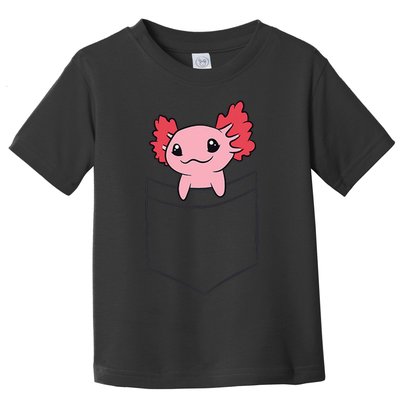 Axolotl In The Pocket Cute Baby Axolotl Toddler T-Shirt