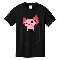 Axolotl In The Pocket Cute Baby Axolotl Kids T-Shirt