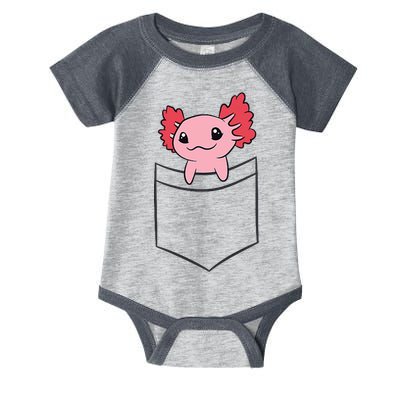 Axolotl In The Pocket Cute Baby Axolotl Infant Baby Jersey Bodysuit
