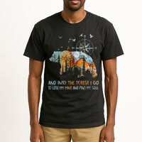 And Into The Forest I Go To Lose My Mind Camping Bear Tall T-Shirt