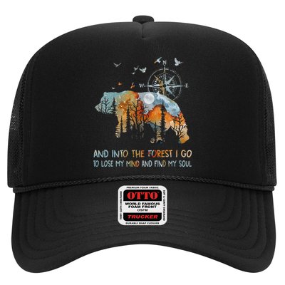 And Into The Forest I Go To Lose My Mind Camping Bear Trucker Hat