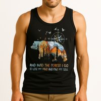 And Into The Forest I Go To Lose My Mind Camping Bear Tank Top