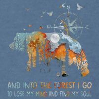 And Into The Forest I Go To Lose My Mind Camping Bear Garment-Dyed Sweatshirt