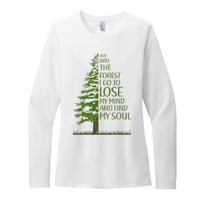 And Into The Forest I Go And Lose My Mind Funny Hikers Womens CVC Long Sleeve Shirt