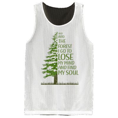 And Into The Forest I Go And Lose My Mind Funny Hikers Mesh Reversible Basketball Jersey Tank