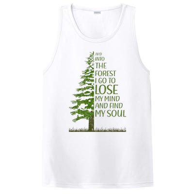 And Into The Forest I Go And Lose My Mind Funny Hikers PosiCharge Competitor Tank