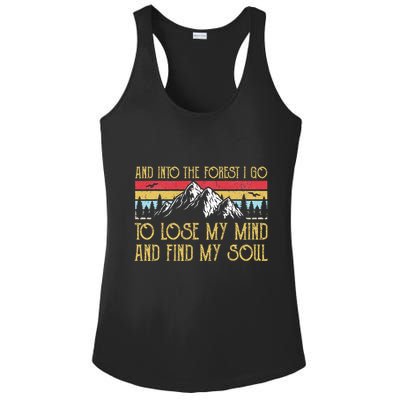 And Into The Forest I Go To Lose My Mind And Find My Soul Ladies PosiCharge Competitor Racerback Tank