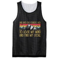 And Into The Forest I Go To Lose My Mind And Find My Soul Mesh Reversible Basketball Jersey Tank