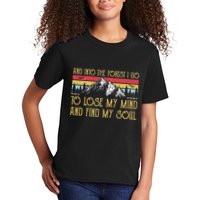 And Into The Forest I Go To Lose My Mind And Find My Soul Kids T-Shirt