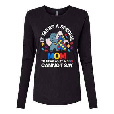 Autism It Takes A Special Mom Autistic Son Proud Autism Mom Gift Womens Cotton Relaxed Long Sleeve T-Shirt