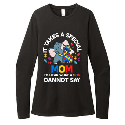 Autism It Takes A Special Mom Autistic Son Proud Autism Mom Gift Womens CVC Long Sleeve Shirt