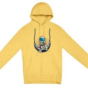 Astronaut In The Moon Premium Pullover Hoodie