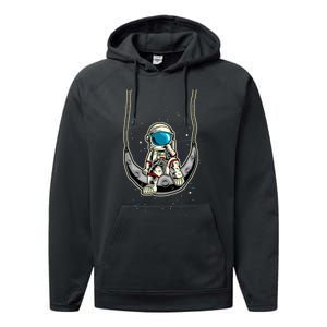 Astronaut In The Moon Performance Fleece Hoodie