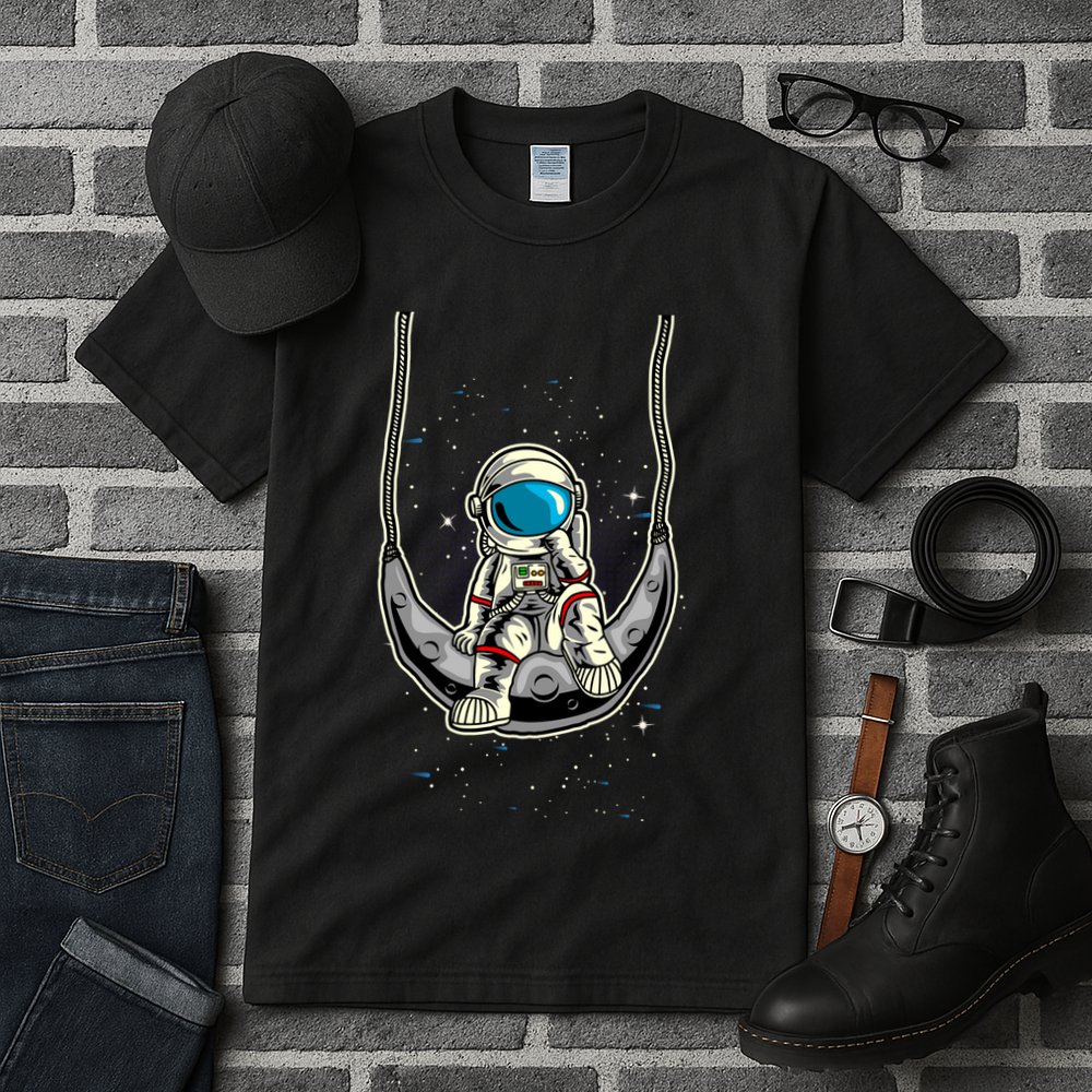 Astronaut In The Moon Tall T-Shirt