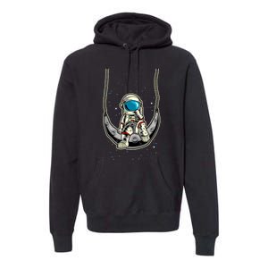 Astronaut In The Moon Premium Hoodie