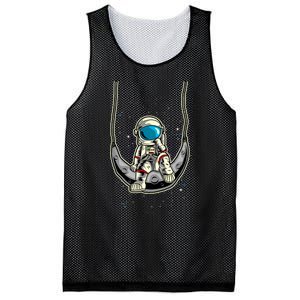 Astronaut In The Moon Mesh Reversible Basketball Jersey Tank