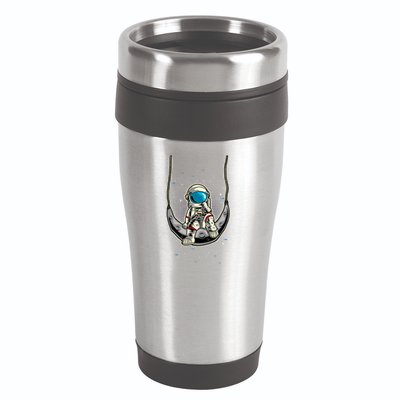Astronaut In The Moon 16oz Travel Tumbler