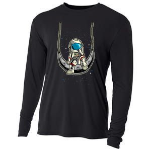 Astronaut In The Moon Cooling Performance Long Sleeve Crew