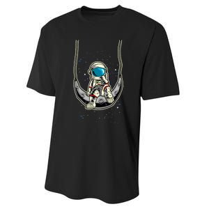 Astronaut In The Moon Performance Sprint T-Shirt