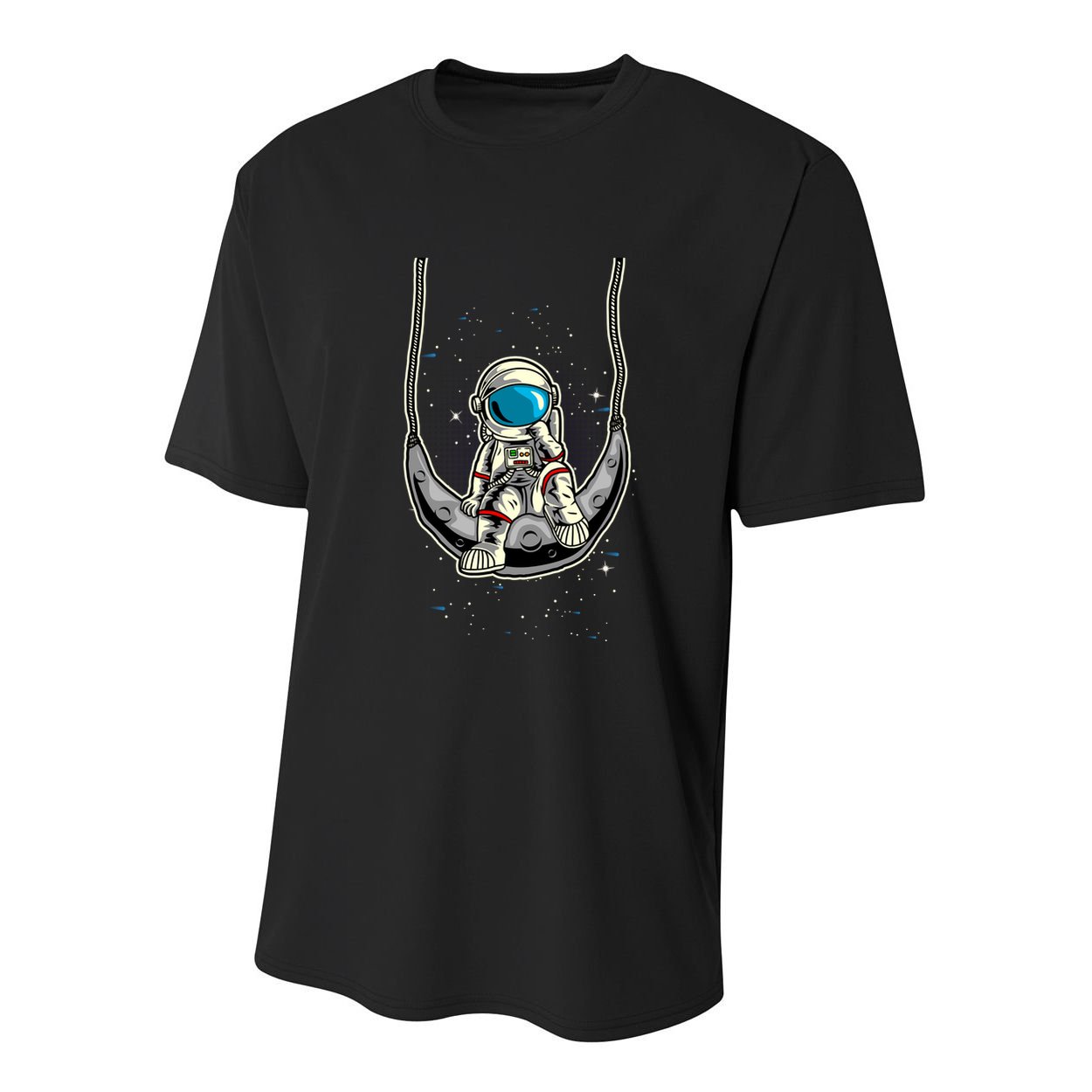 Astronaut In The Moon Youth Performance Sprint T-Shirt