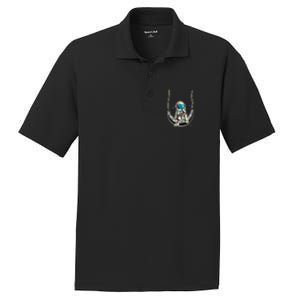 Astronaut In The Moon PosiCharge RacerMesh Polo