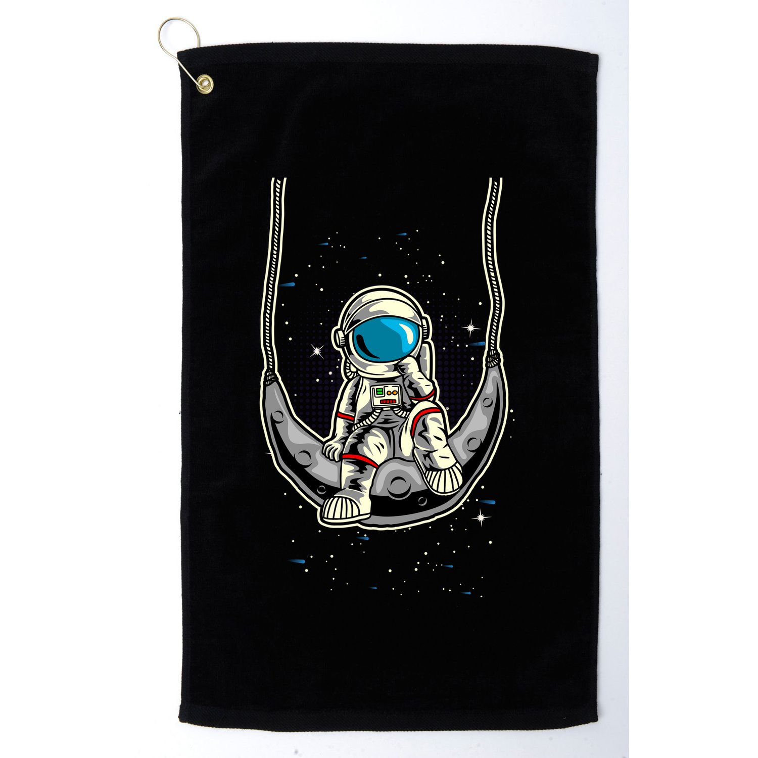 Astronaut In The Moon Golf Towel