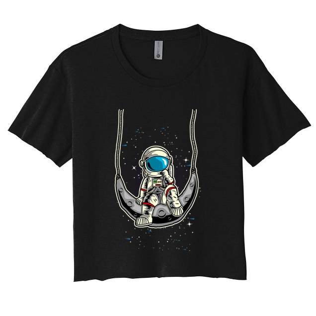 Astronaut In The Moon Crop Top