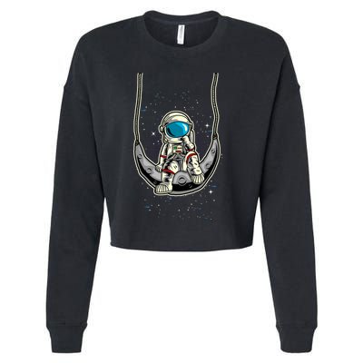 Astronaut In The Moon Cropped Pullover Crew