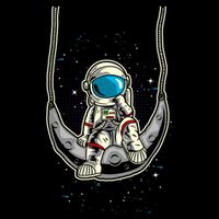Astronaut In The Moon Cropped Pullover Crew