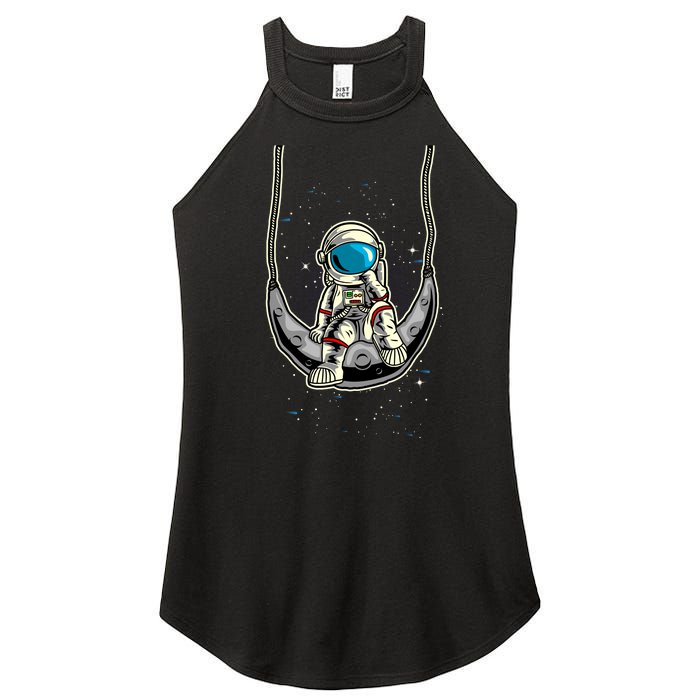 Astronaut In The Moon Women’s Perfect Tri Rocker Tank