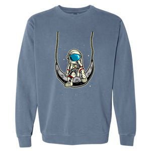 Astronaut In The Moon Garment-Dyed Sweatshirt